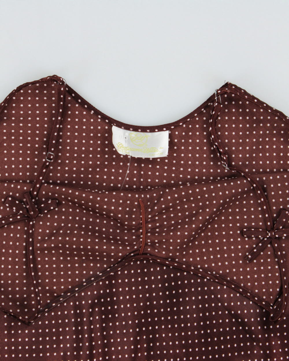 Vintage Y2K 2000s Undercover Wear Polka Dot Satin Slip Dress - M