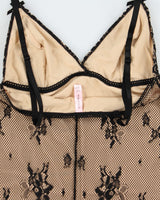 Vintage 2010s La Vie En Rose Lace Overlay Mini Dress - S