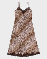 Vintage 2000s Jones New York Leopard Print Maxi Slip Dress - S