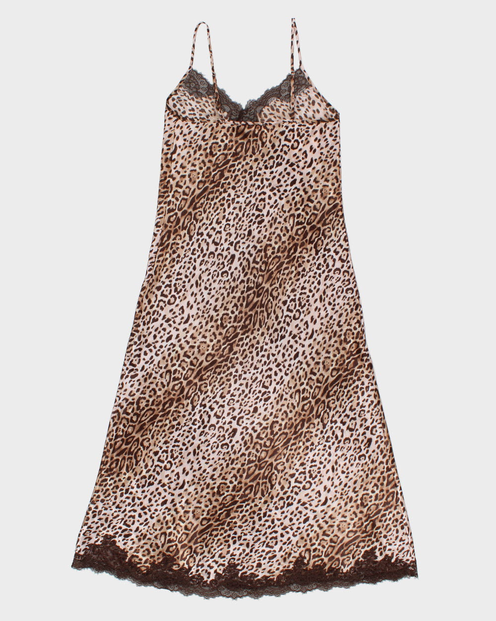 Vintage 2000s Jones New York Leopard Print Maxi Slip Dress - S