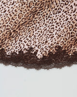 Vintage 2000s Jones New York Leopard Print Maxi Slip Dress - S