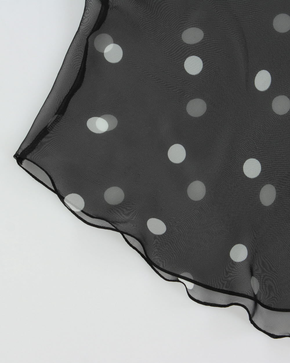 Vintage 1990s Linda For La Vie En Rose Polka Dot Mesh Slip Dress - M