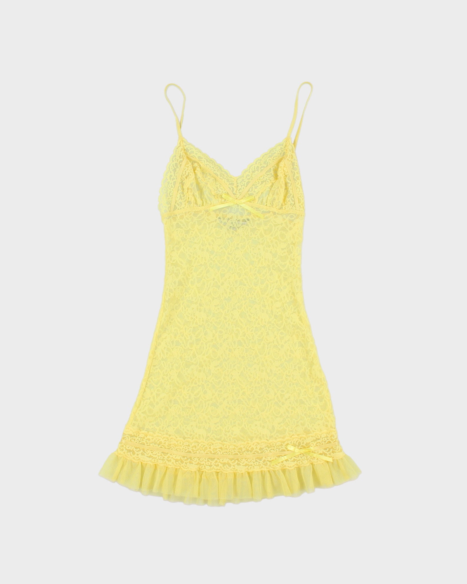 Vintage Y2K 2000s Victoria's Secret Lace Mini Dress - XS