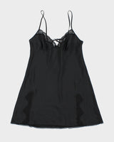 Vintage Y2K 2000s La Senza Backless Semi Sheer Slip Dress - L