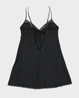 Vintage Y2K 2000s La Senza Backless Semi Sheer Slip Dress - L