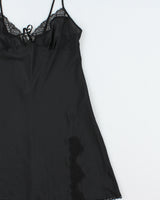 Vintage Y2K 2000s La Senza Backless Semi Sheer Slip Dress - L