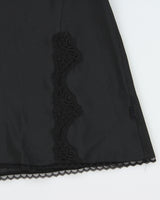 Vintage Y2K 2000s La Senza Backless Semi Sheer Slip Dress - L