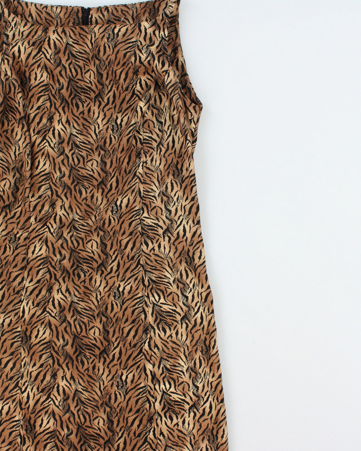 Vintage 1990s Azzara Animal Print Boat Neck Mini Dress - S