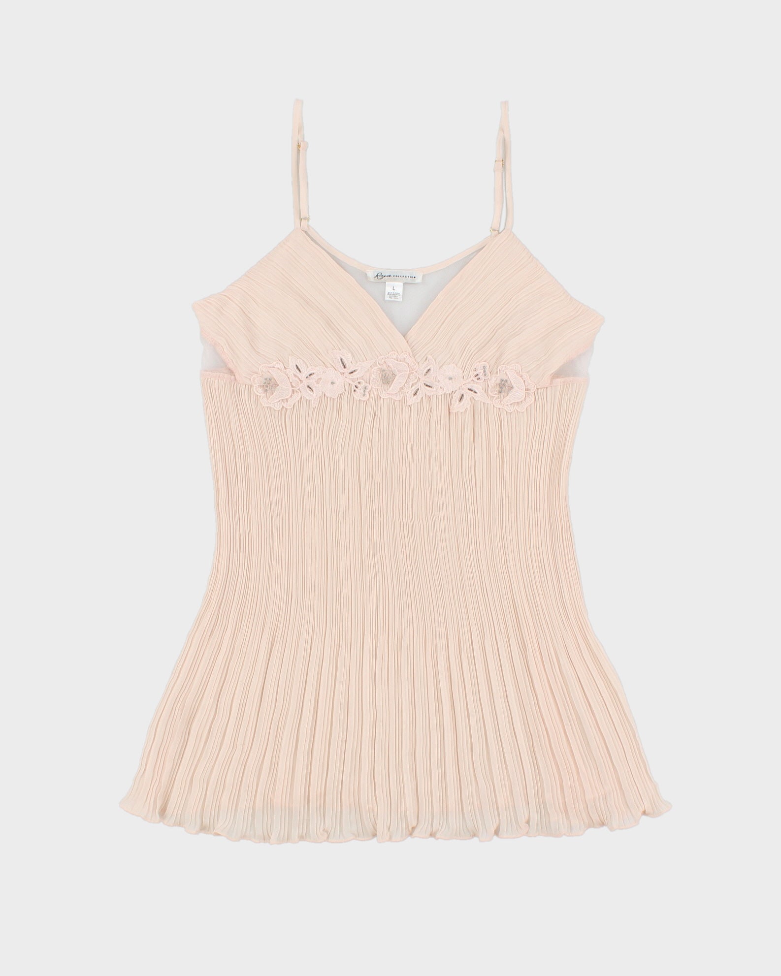 Vintage 2000s Rya Collection Plisse Mini Slip Dress - L
