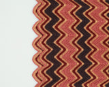 Vintage Y2K 00s Zig-Zag Crochet Scallop Edge Dress - S