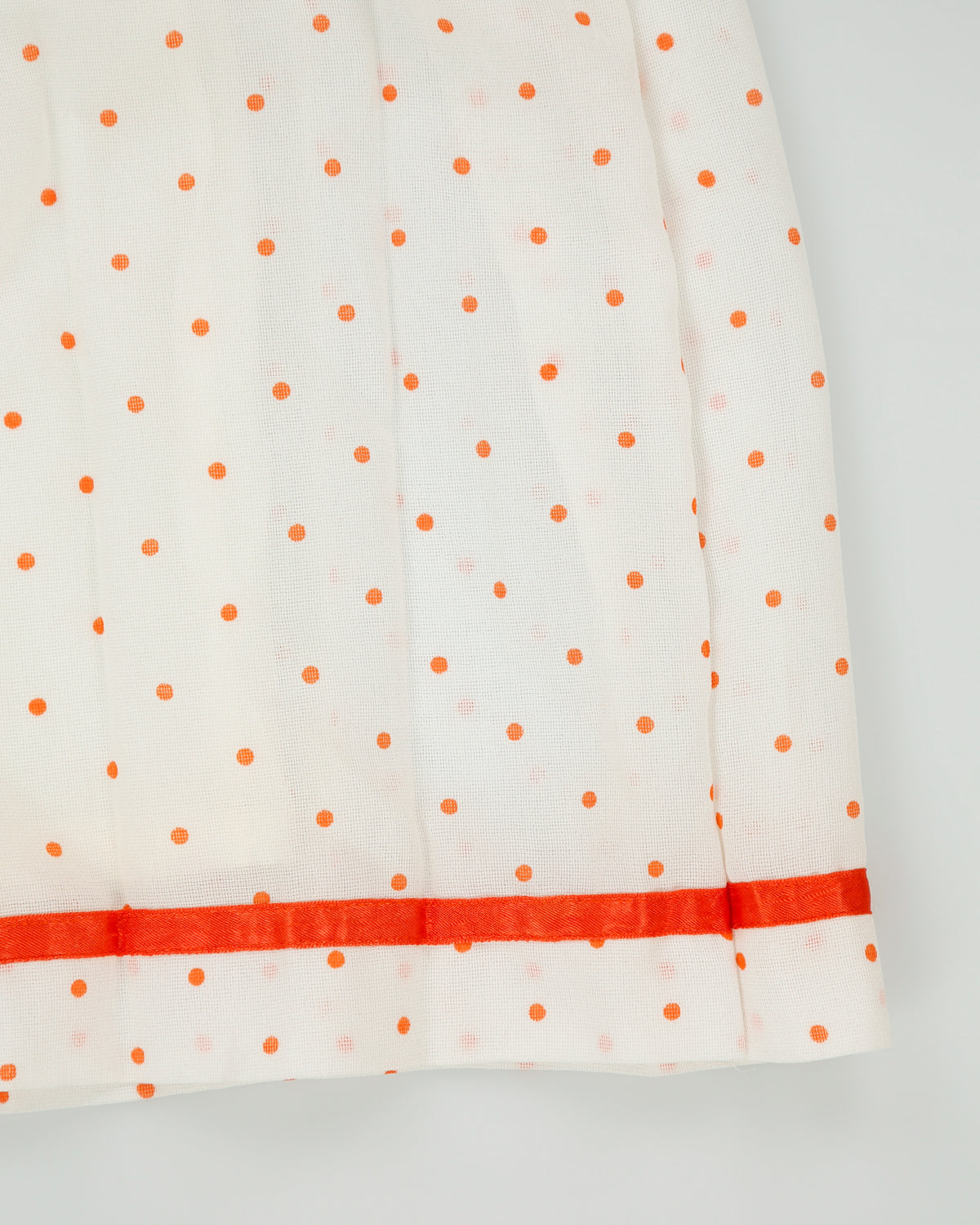 Vintage 1980s Chun Mei Boutique Polka Dot Ruffle Detail Dress - S