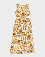 Vintage 1960s Mancini Button Through Sleeveless Dress - M