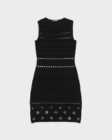 2010s Roberto Cavalli Cut-out Bodycon Eyelet Dress - S