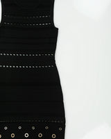 2010s Roberto Cavalli Cut-out Bodycon Eyelet Dress - S