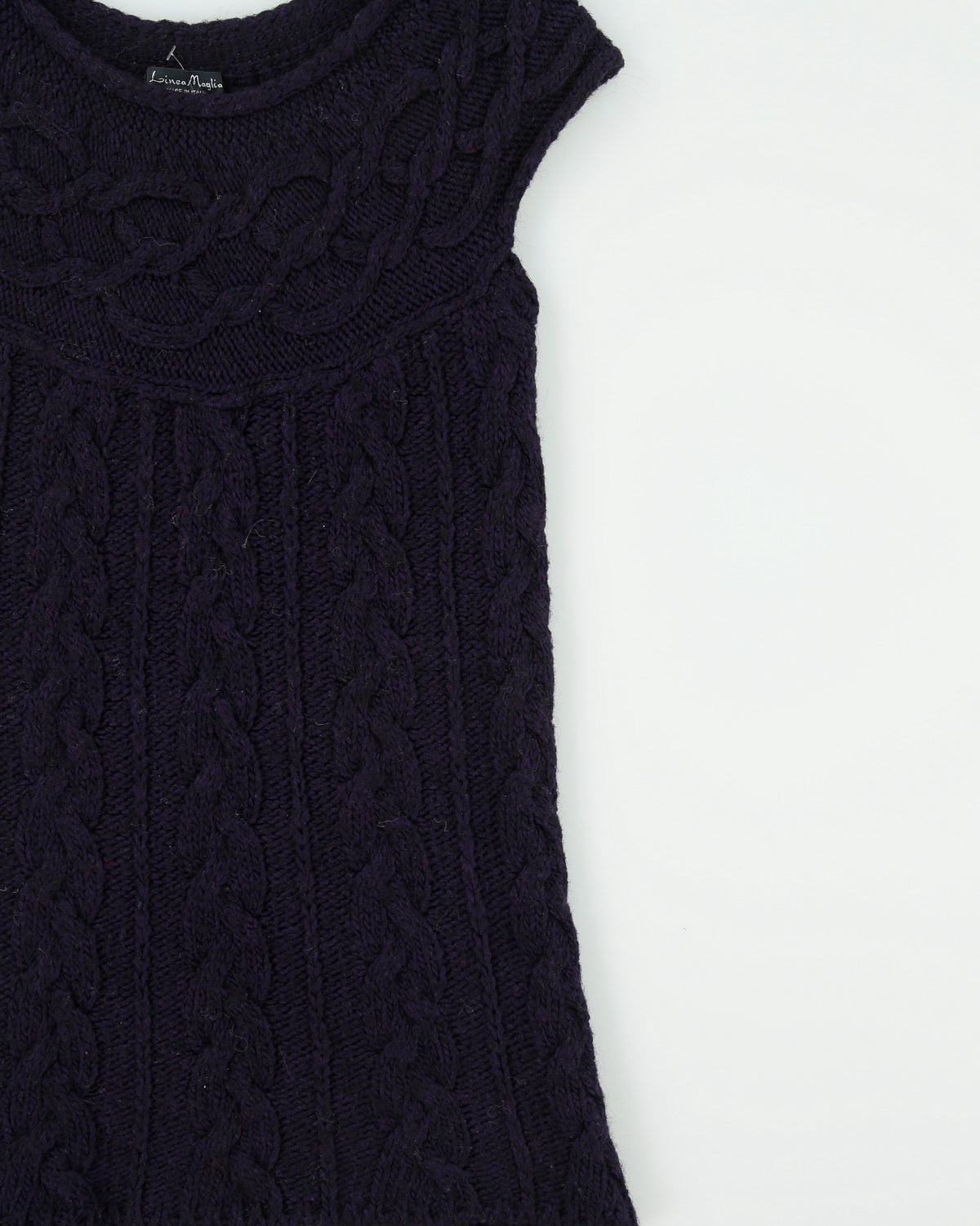 Vintage Y2K 00s Linea Maglia Wool &amp; Alpaca Blend Knit Dress - M
