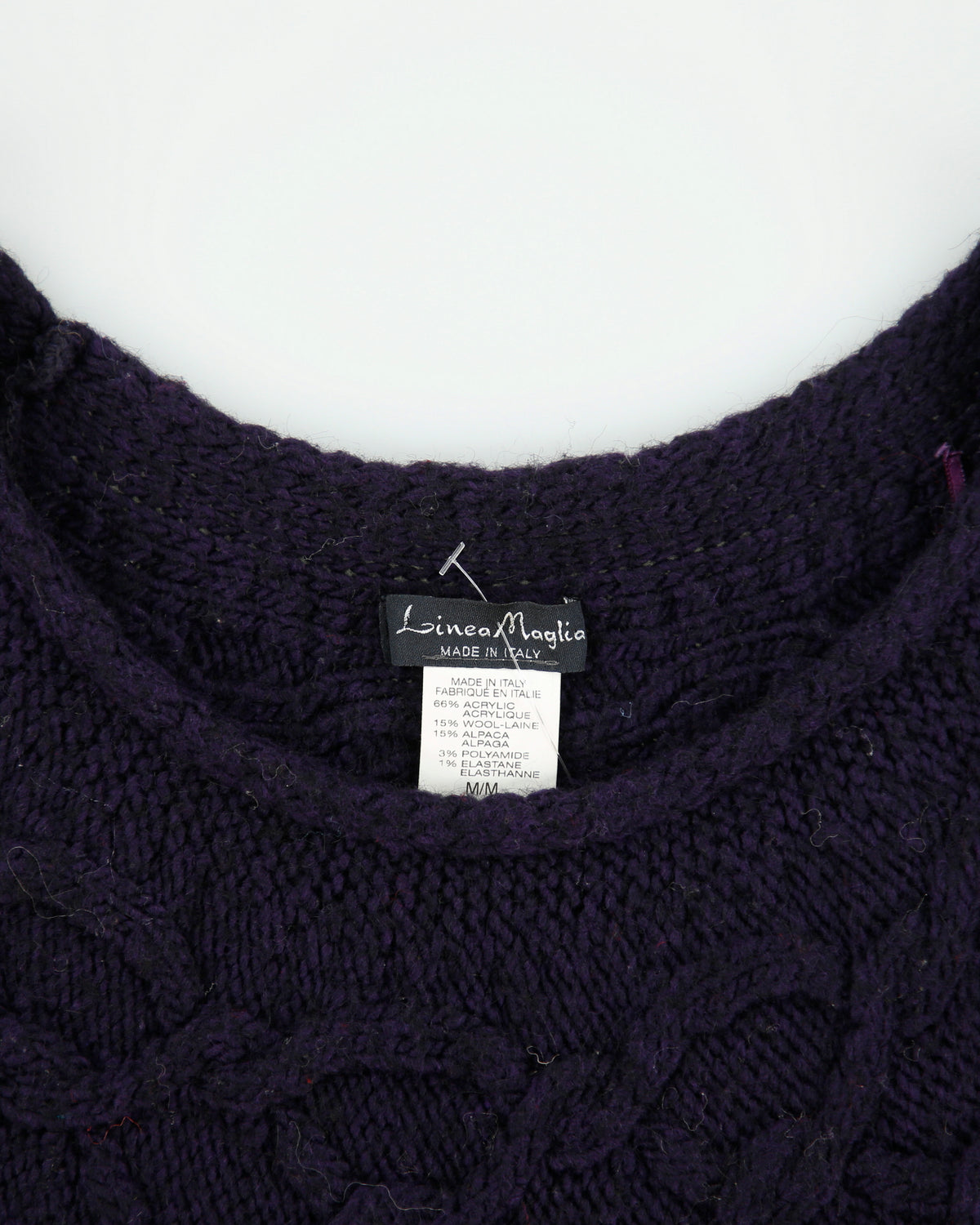 Vintage Y2K 00s Linea Maglia Wool &amp; Alpaca Blend Knit Dress - M