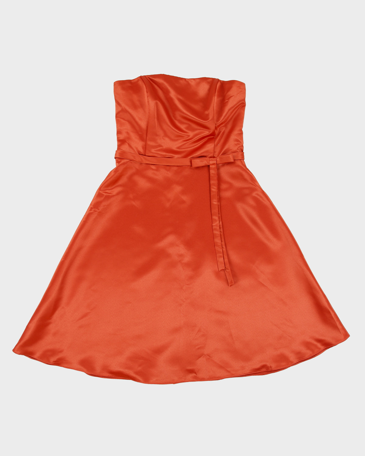 Vintage 1990s Fiesta Satin Strapless Circle Dress - XS