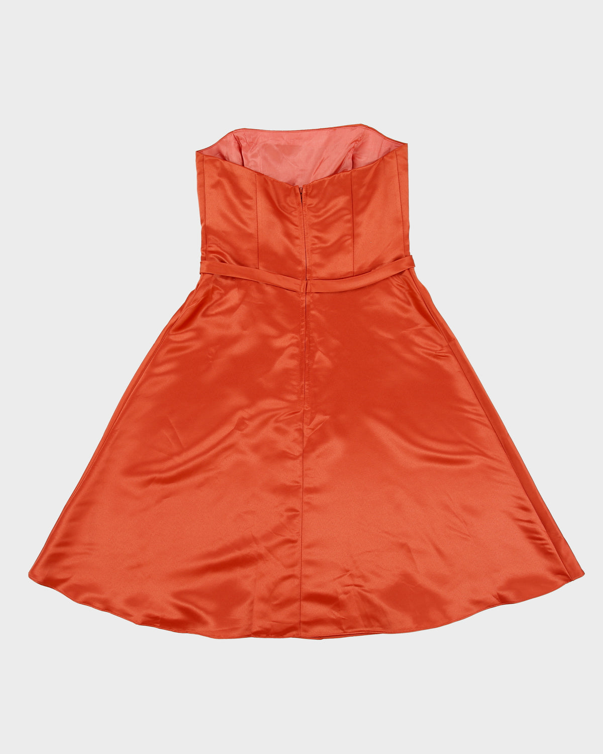 Vintage 1990s Fiesta Satin Strapless Circle Dress - XS