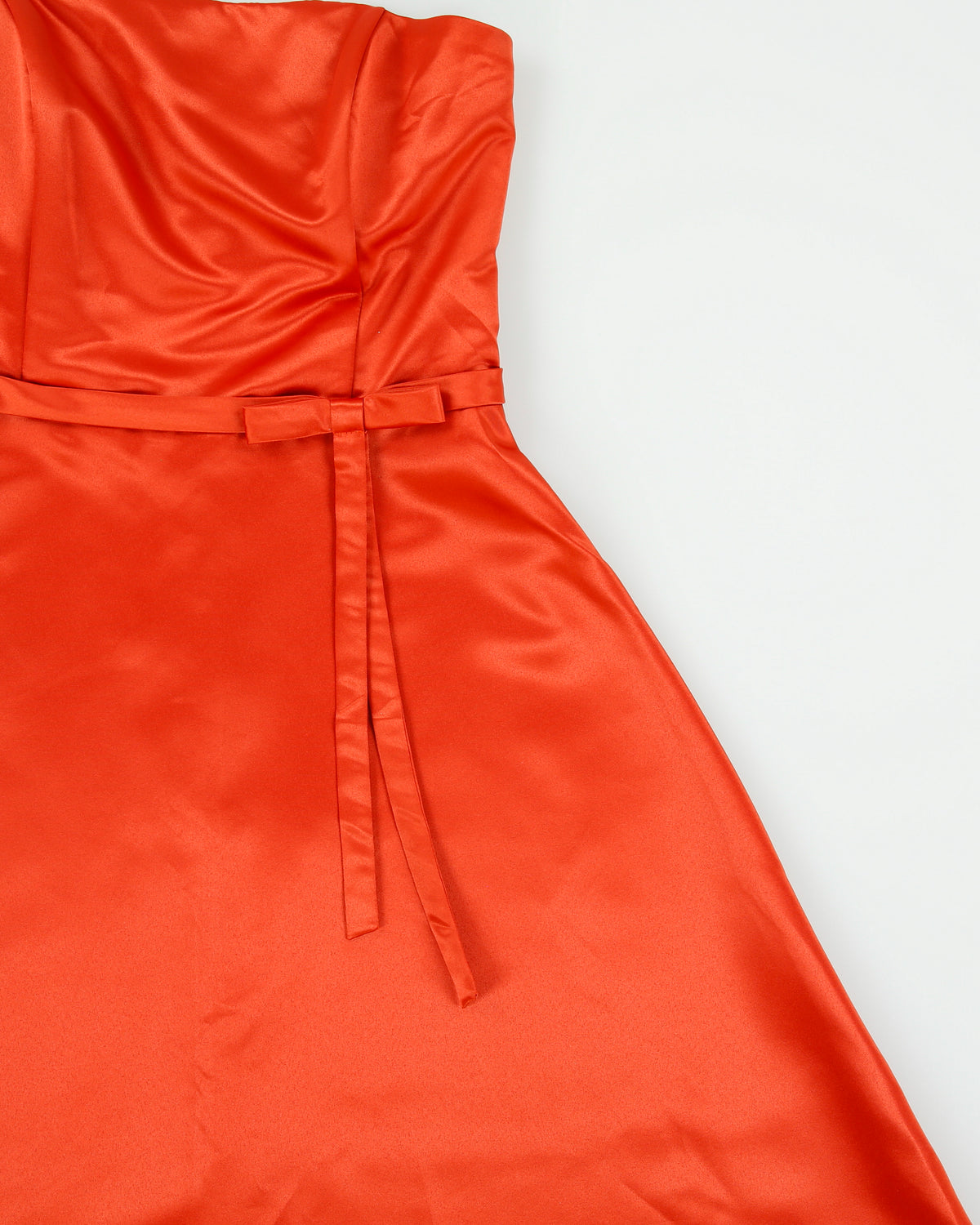 Vintage 1990s Fiesta Satin Strapless Circle Dress - XS