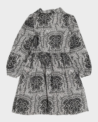 Black And white Patterned Dress - XS