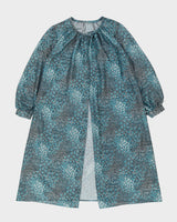 Vintage 1970s 2 Piece Blue Patterned Dress Set - M