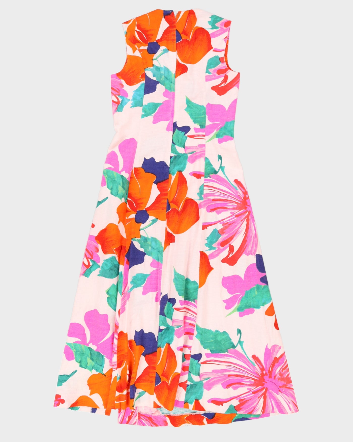 Vintage 1970s Hawaiian Maxi Dress - M