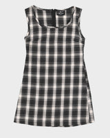 Vintage 90s Cop Copine Plaid Mini Dress - M