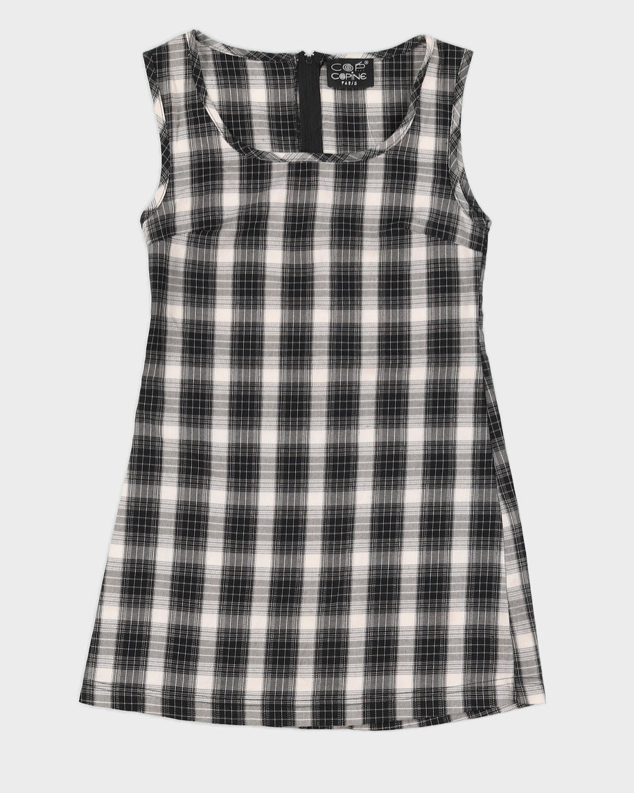 Vintage 90s Cop Copine Plaid Mini Dress - M
