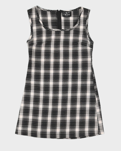 Vintage 90s Cop Copine Plaid Mini Dress - M