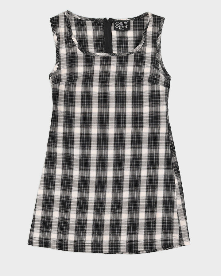 Vintage 90s Cop Copine Plaid Mini Dress - M