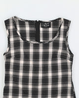Vintage 90s Cop Copine Plaid Mini Dress - M