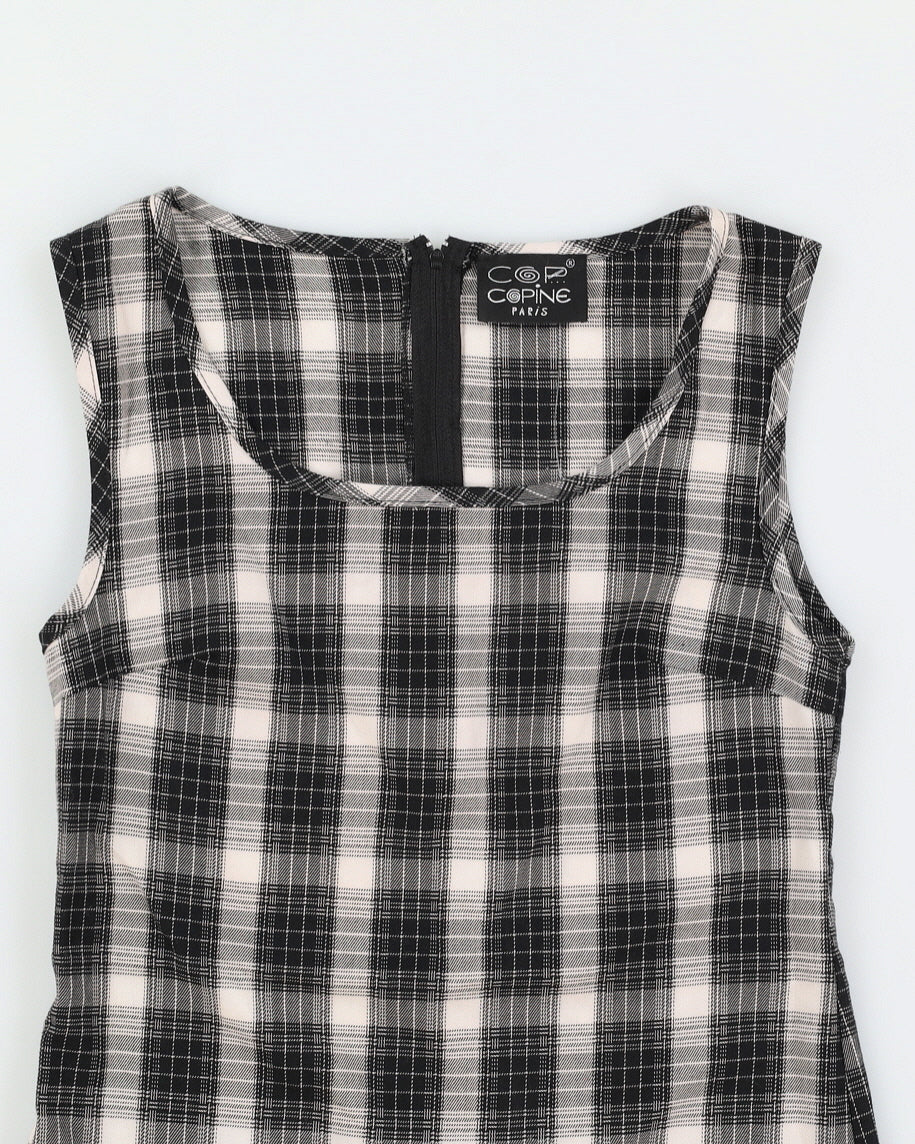 Vintage 90s Cop Copine Plaid Mini Dress - M