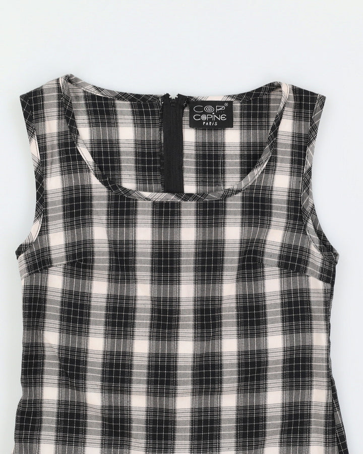 Vintage 90s Cop Copine Plaid Mini Dress - M