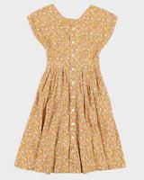 Vintage 90s Floral Button Down Midi Dress - S