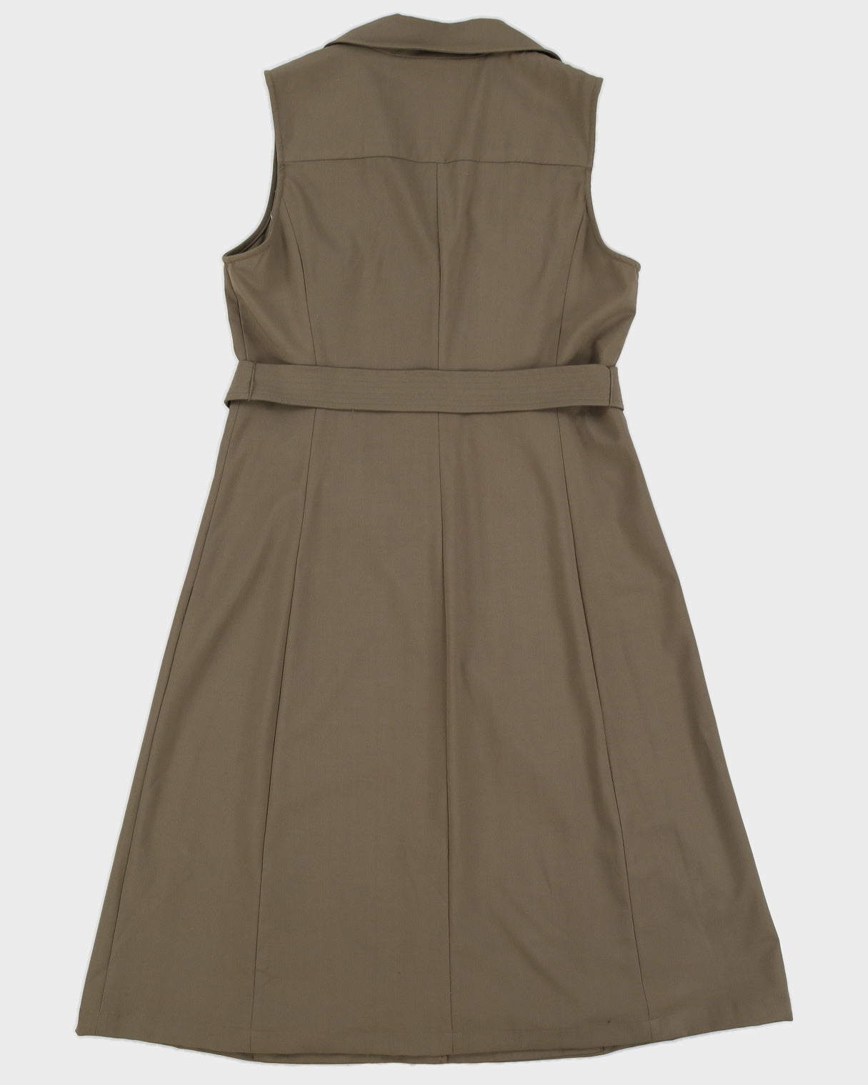 Calvin Klein Green Sleeveless Button Down Dress - M/L