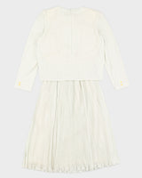 Vintage 70s High Neck Midi Dress - S