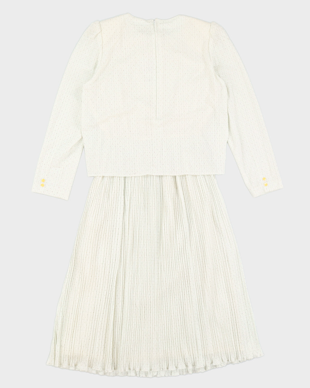 Vintage 70s High Neck Midi Dress - S