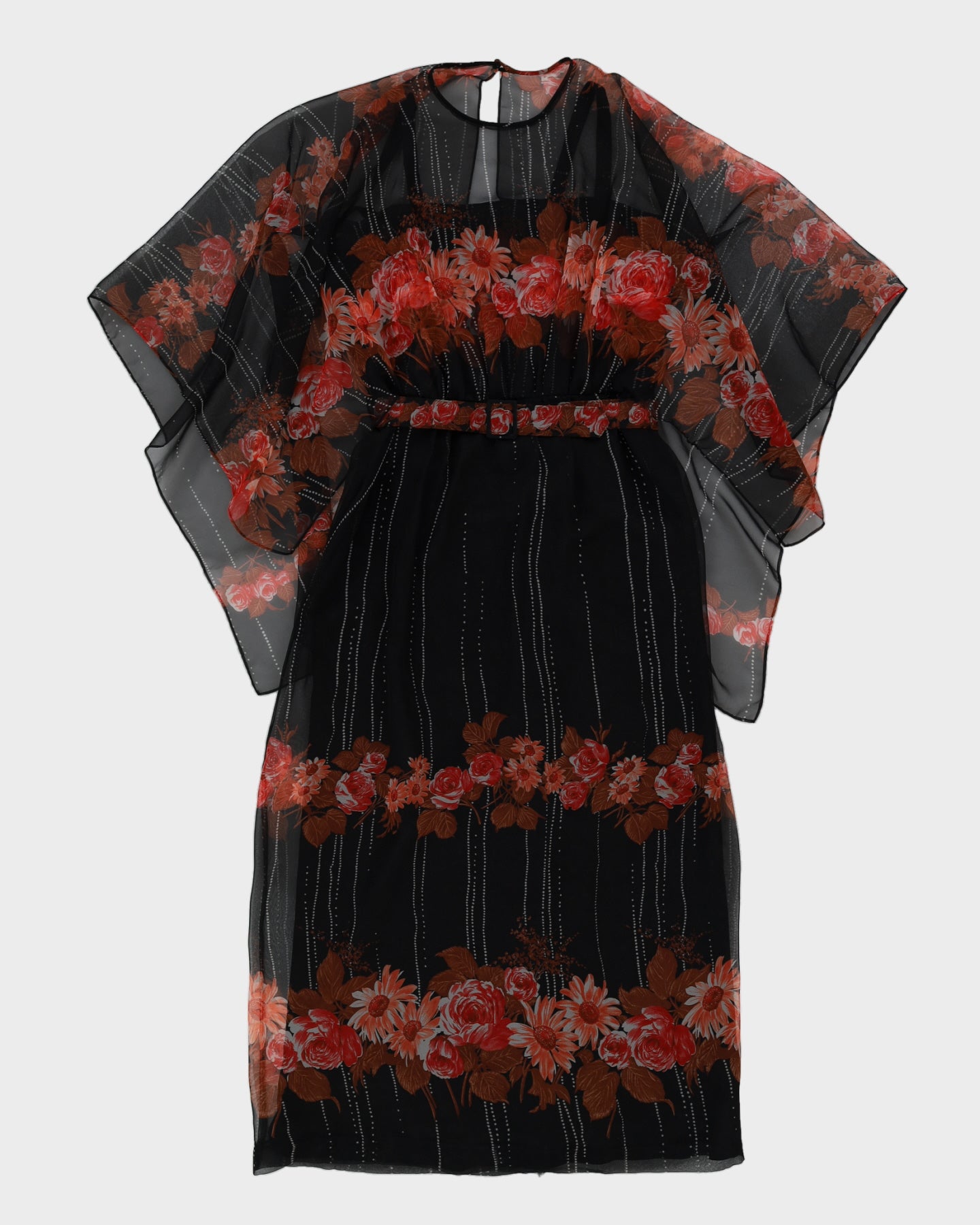 Vintage 1970s Floral Dress - M
