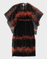 Vintage 1970s Floral Dress - M