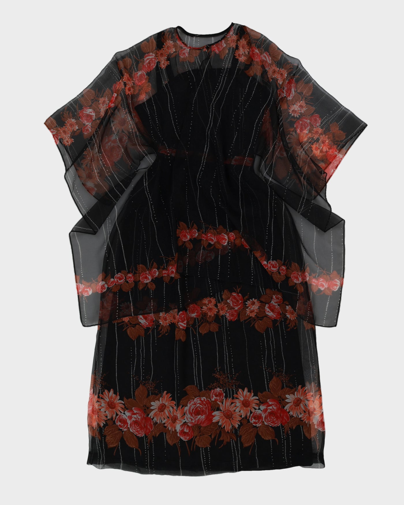 Vintage 1970s Floral Dress - M