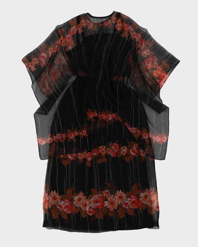 Vintage 1970s Floral Dress - M