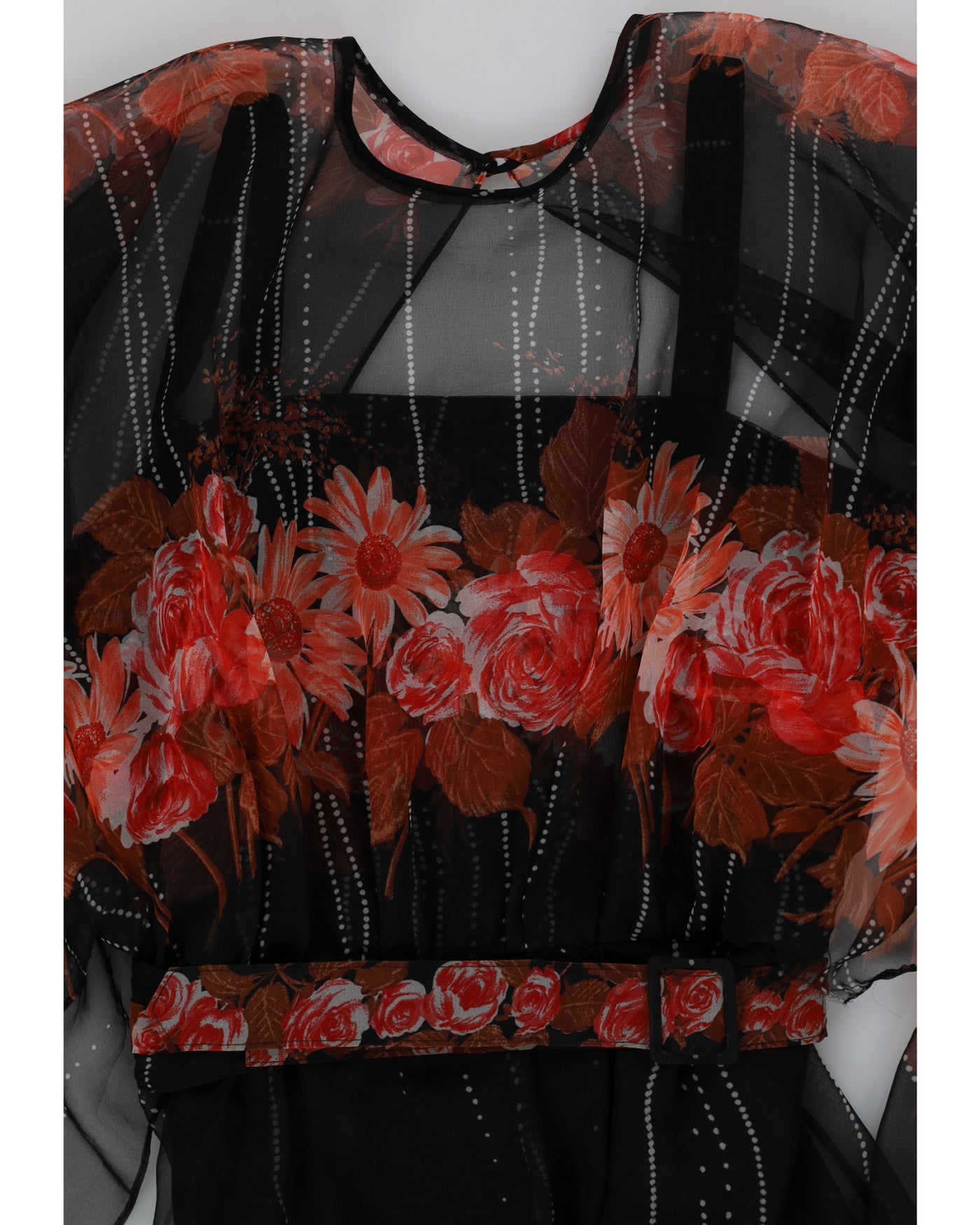 Vintage 1970s Floral Dress - M