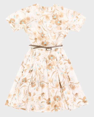 1980s Floral Dress - S