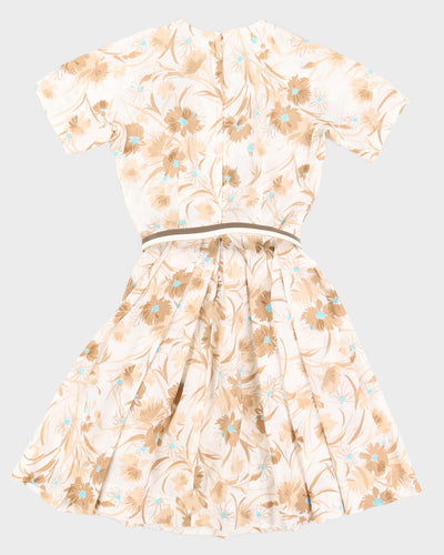 1980s Floral Dress - S