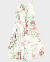 1980s Floral Dress - S