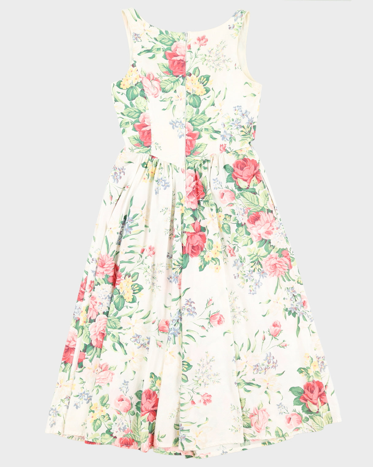 1980s Floral Dress - S