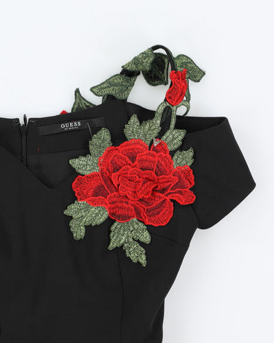 Guess Black Roses Mermaid Dress - XS