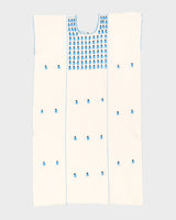 Cream Embroidered Midi Dress - L / XL