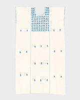 Cream Embroidered Midi Dress - L / XL