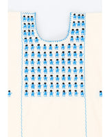 Cream Embroidered Midi Dress - L / XL